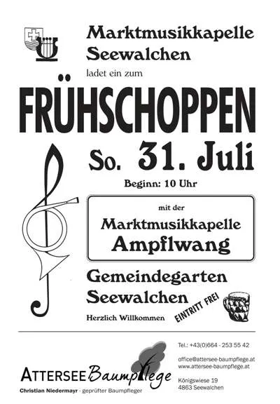 Frühschoppen der MMK Seewalchen
